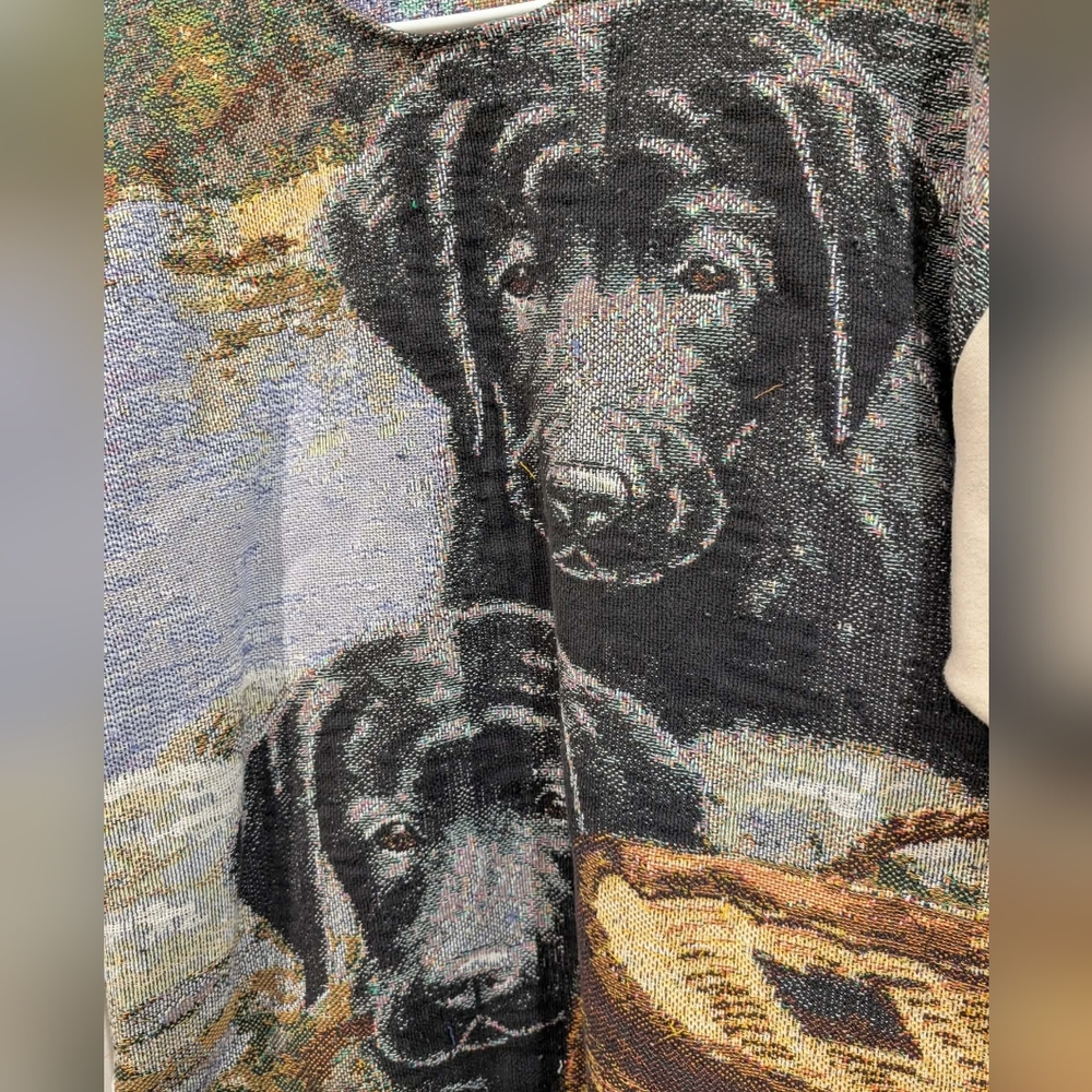 Upcycled, Handmade Tapestry Dog pullover - Picture 2 of 5
